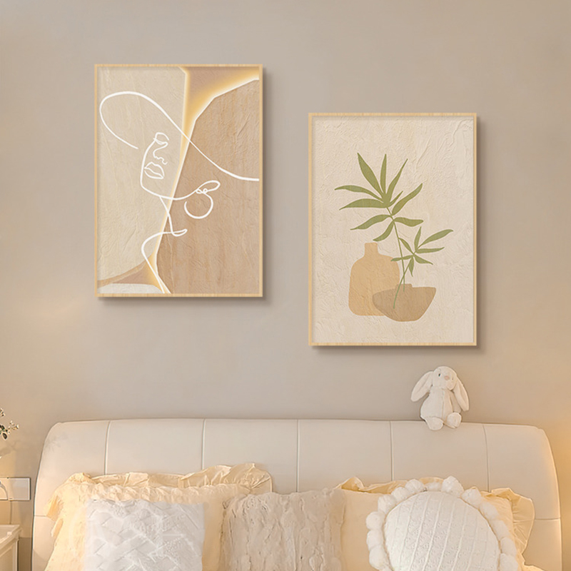 Korean Arts And Lifestyle - Pintura en lienzo de arte lineal