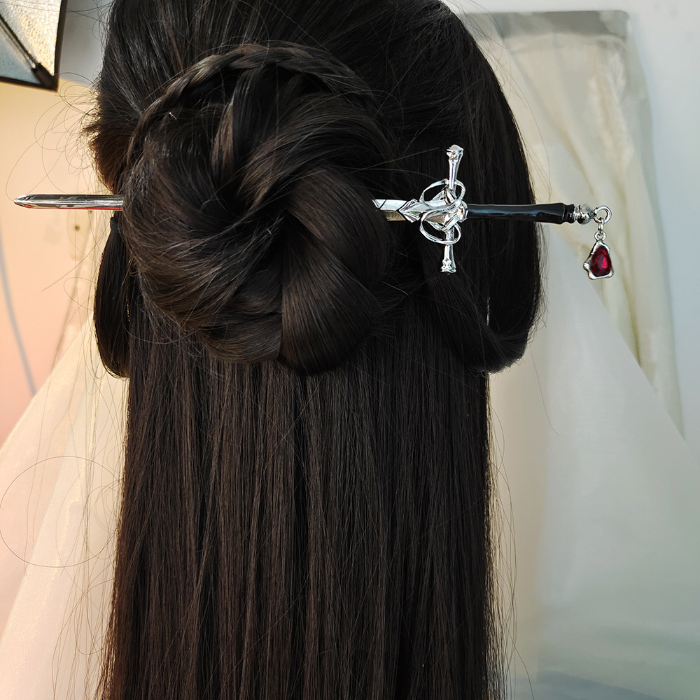 Hanbok Hair Pin - Horquilla de metal vintage con forma