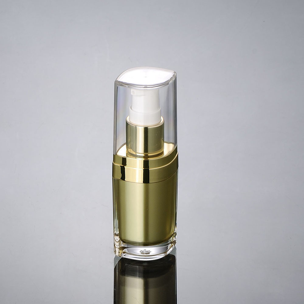 Essence Serum Toner - Botella acrílica dorada de 15ml, suero/loción/emulsión/base/tónico