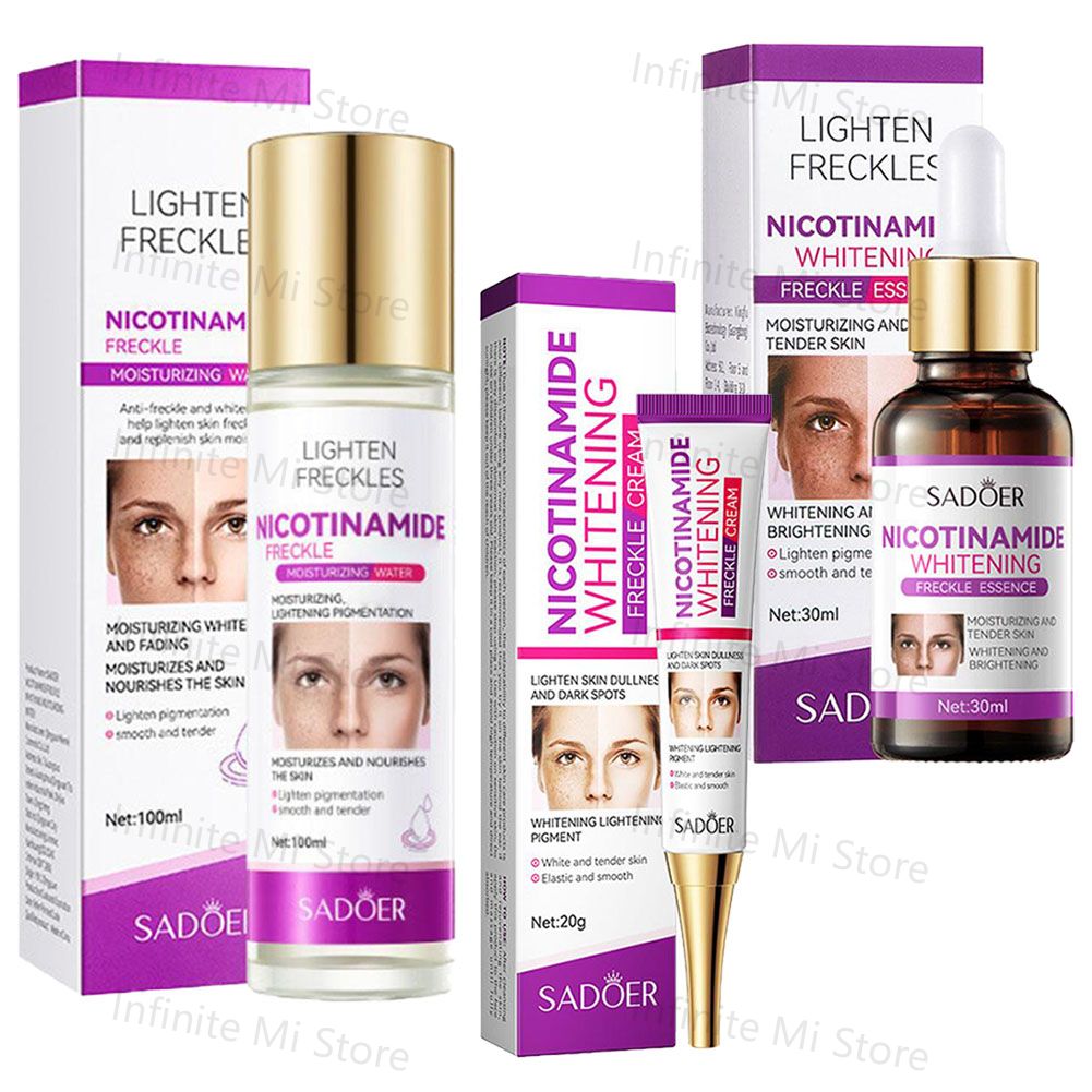 Suero Facial de nicotinamida,  - Essence Serum Toner reseña y precio