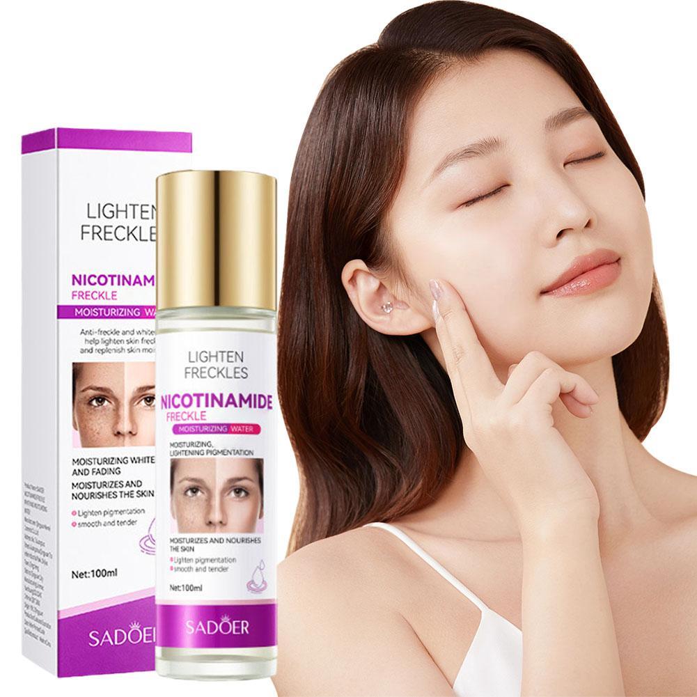 Suero Facial de nicotinamida,  - Essence Serum Toner reseña y precio