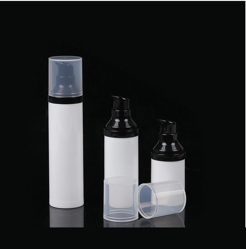 Botella sin aire blanca de 15M - Essence Serum Toner reseña y precio