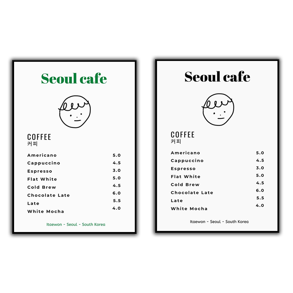 Seúl café impresión arte de pa - Korean Arts And Lifestyle reseña y precio