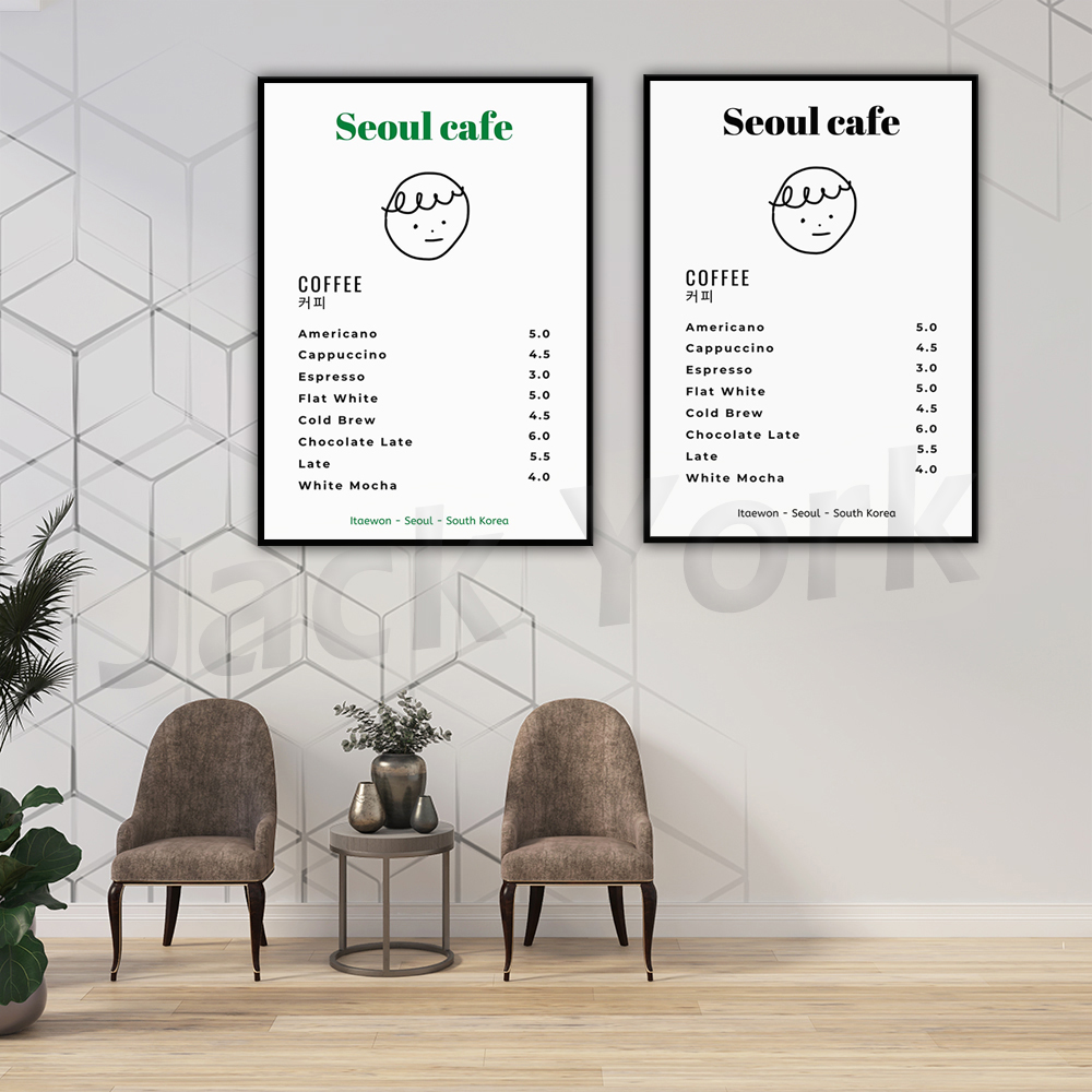 Seúl café impresión arte de pa - Korean Arts And Lifestyle reseña y precio