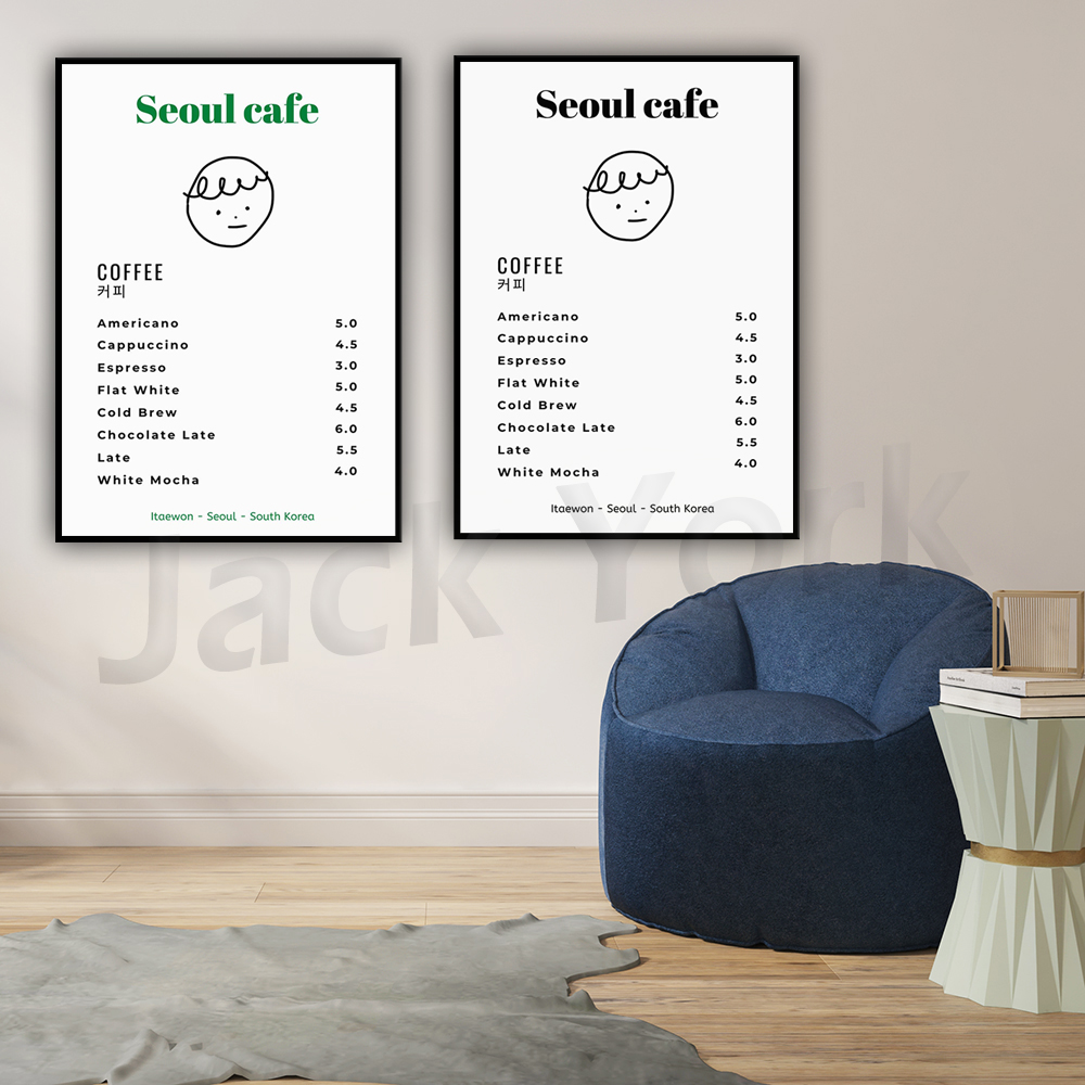Seúl café impresión arte de pa - Korean Arts And Lifestyle reseña y precio