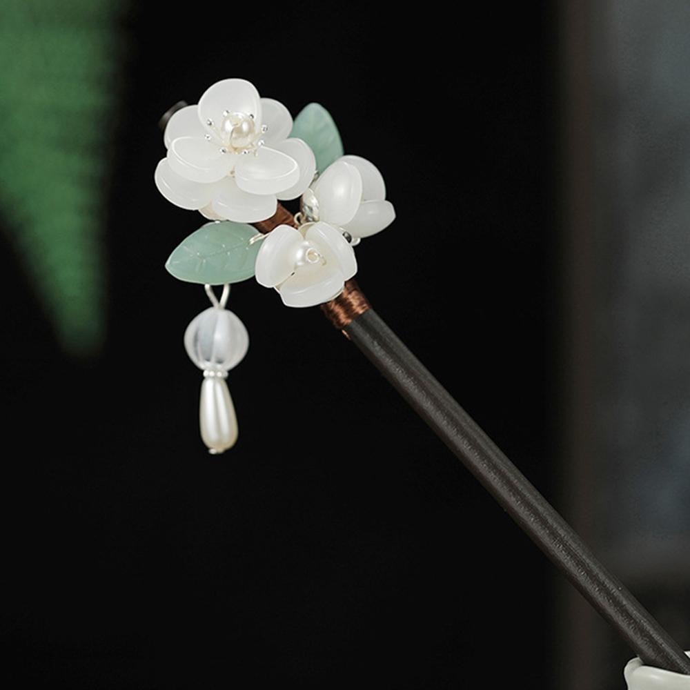 Horquilla de flor Retro con pe - Hanbok Hair Pin reseña y precio